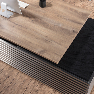 Ensemble de bureau de direction moderne industriel avec buffet, grand bureau de direction pour les concessionnaires américains, emballage KD - Product Image 3