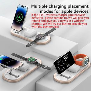Cargador Inalámbrico Magnético 3 en <span class=keywords><strong>1</strong></span> para iPhone/<span class=keywords><strong>Pro</strong></span>/Watch y USB-C, 18W QC 3.0, Diseño Plegable para Viajes - Product Image 3