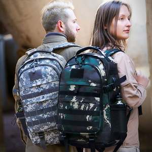 Sac à dos Molle personnalisable et tendance, grande capacité, sac à dos de randonnée en plein air, sac de voyage, bandoulière antivol, polyester - Product Image 1