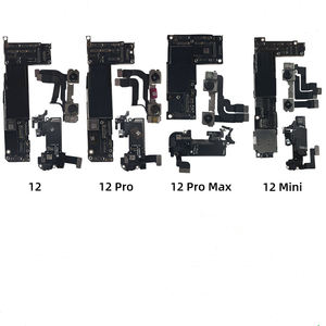 Carte mère complète pour <span class=keywords><strong>iPhone</strong></span> <span class=keywords><strong>12</strong></span> <span class=keywords><strong>Mini</strong></span> 12pro Max avec Face ID 64 Go 128 Go 256 Go Carte logique 100% originale déverrouillée - Product Image 1