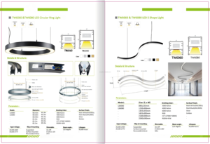 Lampadario LED Personalizzato per Interni Commerciali, Uffici, Palestre, Centri Commerciali, Supermercati, Illuminazione Creativa con Controllo Vocale in Alluminio - Product Image 3