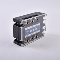 Relais statique miniature TSR-40DA 80A triphasé, SSR DC AC à passage par zéro, sortie 24-480VAC, contrôle de chauffage industriel CE 60A 100A