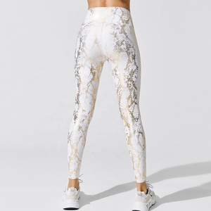 Fashion Booty Spandex Shiny Foil <strong>Print</strong> <strong>Snake</strong> Custom <strong>Leggings</strong> for Women - Product Image 6