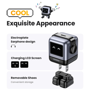 Sạc GaN UGREEN 30W mới, sạc nhanh Robot PD, sạc tường PPS PD3.0, bộ sạc điện thoại <span class=keywords><strong>USB</strong></span> C cho <span class=keywords><strong>iPhone</strong></span> 15 Pro - Product Image 6