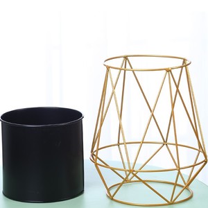 Modern Home Wrought Iron Fruit Gift <b>Basket</b> with Hollow Out Hanging <b>Storage</b> Wire <b>Baskets</b> Included - Product Image 1