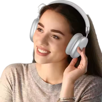 Earphone Olahraga Retractable P9 Pro Max dengan Peredam Kebisingan ENC, Headset Stereo Tahan Air dengan Mikrofon, Stok Siap Grosir