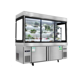 Réfrigérateur commerciale commerciale, 1 pièce, <span class=keywords><strong>présentoir</strong></span> <span class=keywords><strong>pour</strong></span> <span class=keywords><strong>fruits</strong></span> <span class=keywords><strong>et</strong></span> <span class=keywords><strong>légumes</strong></span>, refroidisseur avec support <span class=keywords><strong>et</strong></span> comptoir - Product Image 1
