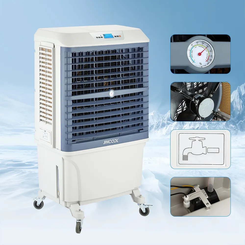 JHCOOL Tragbare persönliche Klimaanlage mit großem Wasser luftkühler und industrieller Belüftung