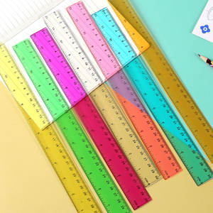 Règle transparente en plastique durable de 30cm pour la <span class=keywords><strong>mesure</strong></span> du <span class=keywords><strong>dessin</strong></span> 5 ensembles de vente en gros d'usine transparente universelle - Product Image 3