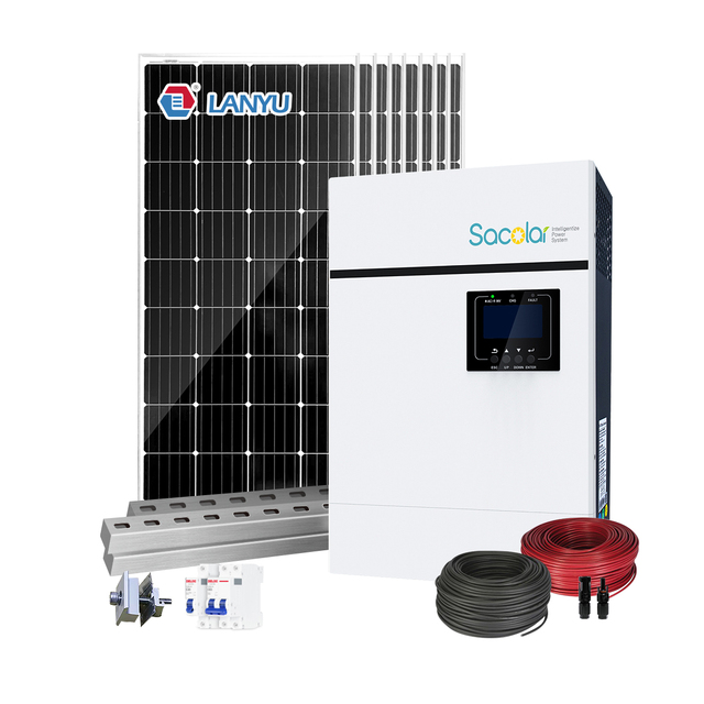 On/off Grid Solar System 5kw on Grid Tied Solar Power Energy System