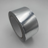 Ruban adhésif en aluminium haute température pour l'étanchéité des conduits CVC, 0,08 mm x 48 mm x 25 m, auto-adhésif, imperméable, résistant à la chaleur, facile à déchirer