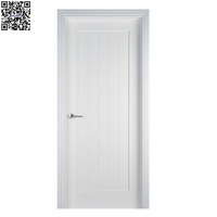Portes en bois moulurées modernes en MDF apprêté blanc pour portes intérieures de maison et d'appartement