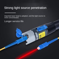 OEM 5G FTTH VFL 30km Badan Pena Paduan Aluminium 30mW Pencari Kerusakan Visual Serat Optik