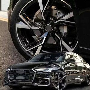 En stock Roues en fonte de 17 18 19 pouces avec face de machine noire 5x114.3 Pneus de voiture de tourisme Conception à cinq rayons pour AUDI A4 A6 A8 - Product Image 5