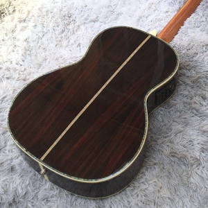 OO42 Acoustic Guitar by for Brand <b>Top</b> Solid Body with Elegant Flower Inlay Mahogany Back/Side Fingerboard Free - Product Image 2