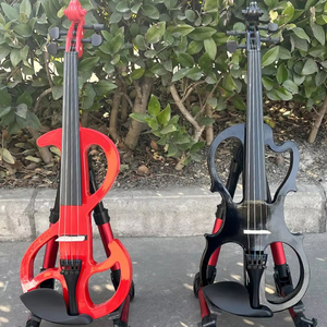Conjunto completo de violín eléctrico de 4 cuerdas sólido de alta calidad con varios estilos y colores - Product Image 1