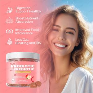 आज़ पाचन आंतों स्वास्थ्य आंत स्वास्थ्य आंत प्रोबायोटिक पूरक पाचन एंजाइम प्रीबायोटिक्स पेक-स्वाद वाले प्रोबायोटिक गुमाइज़ - Product Image 3