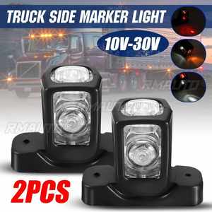 2/4/8 Piezas E9 12V 24V Luces LED Delanteras y Traseras de Posición Lateral, Lámparas Indicadoras de Contorno Blancas, Ámbar y Rojas para Camión, Camioneta, Remolque - Product Image 1