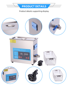 Nettoyage des pièces de machines métalliques <span class=keywords><strong>Nettoyeur</strong></span> à ultrasons 4L avec chauffage Banc de travail Mécanicien Minuterie - Product Image 5