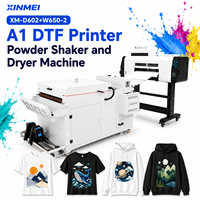 Imprimante DTF format A1 avec guidage d'installation à distance et service technique en ligne, imprimante DTF avec secoueur de poudre