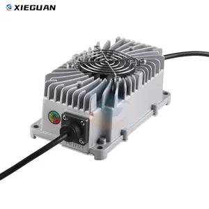 Xie Guan 300W pengisi daya tahan air 12V 15a 24V 10A 48V 5A untuk baterai Lithium Ion Lifepo4 pengisi daya skuter - Product Image 1