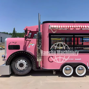 Remorque mobile de camion de nourriture d'acier inoxydable de la Chine RC avec la pleine cuisine pour la crème glacée et la restauration rapide - Product Image 1
