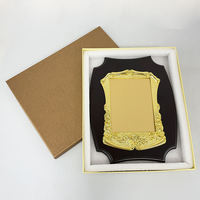Plaque de certificat en bois noir vierge personnalisable avec cadre MDF pour récompenses et cadeaux, avec plaque de sublimation