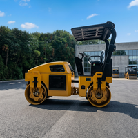 Compacteur vibrant LUTONG LTC203 de 3 tonnes, directement de l'usine, capacité de montée de 30 %, longueur de 2760 mm, idéal pour le compactage sur sites étroits