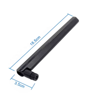 Antenne WiFi 5.8G 5G à gain 5dBi pour routeur, drone, connecteur SMA mâle, antenne pliable en caoutchouc pour booster le signal