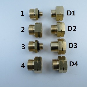 Copper Gas Cylinder Adapter Set 4-Piece D1 D2 D3 D4 European Standard Connection Kit for Refill Use - Product Image 1