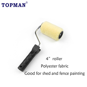 TOPMAN 4 Inch Fixed Style Polyester Shed &amp; Fence <strong>Decking</strong> Paint Roller <strong>Brush</strong> - Product Image 4