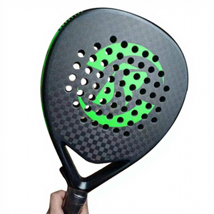 Raquette de padel en carbone graphite personnalisée, forme goutte d'eau, 23 mm de largeur de crosse, légère, durable, design graphique, utilisation universelle - Product Image 6