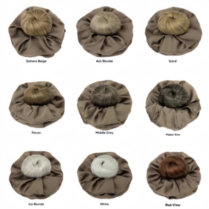 <span class=keywords><strong>Chignon</strong></span> pour femme avec scrunchie en satin, pince à cheveux à dents larges, <span class=keywords><strong>chignon</strong></span> synthétique antidérapant pour usage quotidien, <span class=keywords><strong>mariage</strong></span>, fête, accessoire capillaire - Product Image 6