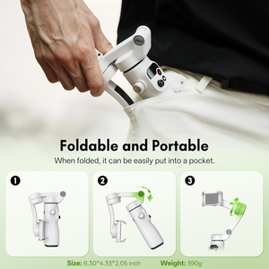 Nuevo <span class=keywords><strong>Zhiyun</strong></span> <span class=keywords><strong>SMOOTH</strong></span> Q5 ULTRA <span class=keywords><strong>Combo</strong></span>, Gimbal para Teléfono de 3 Ejes, <span class=keywords><strong>Estabilizador</strong></span> con Control Remoto por Voz Desmontable, Rastreador IA, Plegable - Product Image 5