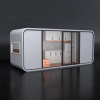 Maison modulaire portable Apple Cabin, capsule spatiale préfabriquée pour l'hébergement touristique