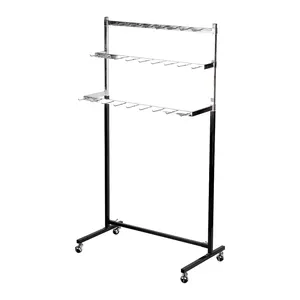 Home Textile Cloth Jewelry 3 Layers Wire Multifunction Chrome Plating Grament Rack