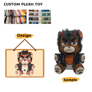 ตุ๊กตาผ้ากำมะหยี่แบบกำหนดเองได้ หมอนน่ารัก ตุ๊กตาผ้ากำมะหยี่ใยฝ้าย PP หมอนข้างเตียง แผ่นรองหมอน ป้ายโลโก้แบบกำหนดเอง ป้ายแขวน - Product Image 4