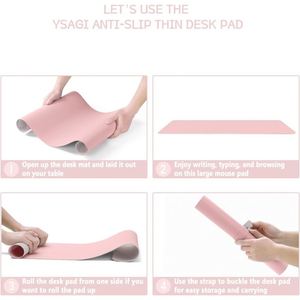 SANXING Rectangular Leather <b>Gaming</b> <b>Mouse</b> <b>Pad</b> 800x400x2mm Pink Office Desk Mat Non-Slip for Laptop and <b>Mouse</b> Use Stock - Product Image 6