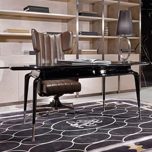 Fábrica de Muebles de Alta Calidad en Dongguan, Personalización OEM/ODM, Estilo Retro Marrón 360 Silla de Oficina Giratoria con Cuero LT-VOC-2404 - Product Image 4