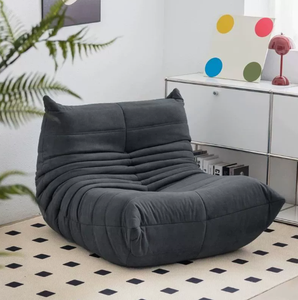 <span class=keywords><strong>Canapé</strong></span> compressible moderne en mousse de haute qualité, ensemble de canapés Caterpillar compressés, fauteuil de lecture confortable, pouf paresseux en latex - Product Image 2