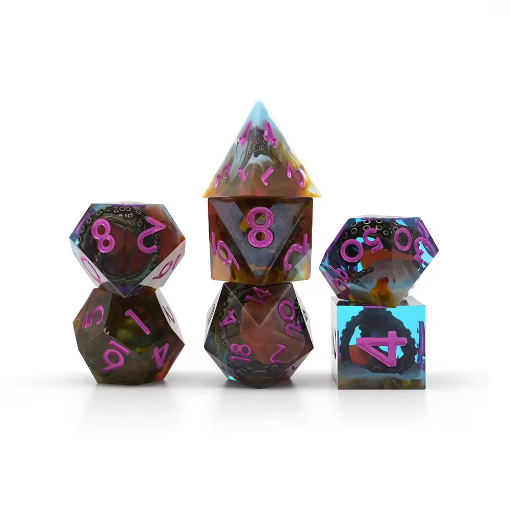 Tentacules de Cthulhu - texte rose sur marron