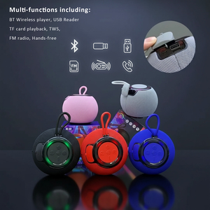 Altavoz Subwoofer Inalámbrico Bluetooth Portátil para Exteriores con Logotipo Personalizado, FM, TWS, Manos Libres, Luz RGB, 5W, Mini TF, Potente - Product Image 3