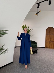 Abaya Maxi Personalizzata con Colletto <span class=keywords><strong>Peter</strong></span> <span class=keywords><strong>Pan</strong></span>, Vestito Islamico per Donne, Abbigliamento Musulmano <span class=keywords><strong>di</strong></span> Dubai - Product Image 6