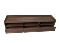 Support TV moderne pour centre de divertissement TV avec 3 tiroirs et étagère Table console multimédia en bois meuble TV ferme salon