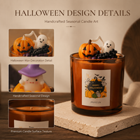 Aangepaste Halloween Geurkaarsen Collectie met Spook- en Pompoengeur voor Private Label OEM ODM Home Decor Cadeau Seizoensgebonden Retail Merken