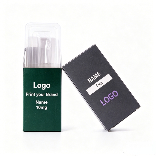 Non Fading Custom Brand Decals Waterproof Stickers 3ml 10ml Mini Glass Vial Labels Wholesale Plastic Tray Packaging Set