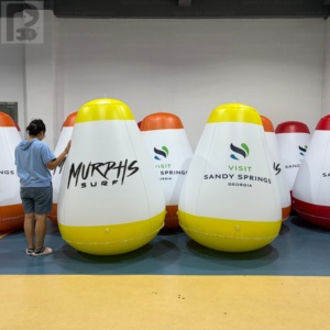 Marcador Flotante Cónico Inflable Gigante Reutilizable de PVC para Carreras de Veleros <span class=keywords><strong>en</strong></span> Lagos, Carnavales de Playa/Campañas de Marca Marítima - Product Image 3
