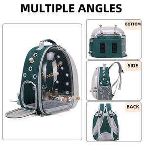 Taşınabilir kuş temizle sırt çantası papağan küçük Pet taşıma çantası büyük uzay kuş seyahat kafesi - Product Image 2