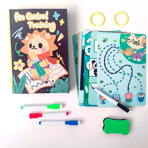 Ensembles de livres d'activités pour tout-petits, livres d'activités éducatives pour enfants d'âge préscolaire, reliure <span class=keywords><strong>spirale</strong></span> personnalisée, papier cartonné brillant - Product Image 2