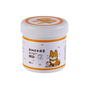 Pet Dental Cleaning Finger Cot 50 Pcs Disposable Oral Wipes For Dogs And <b>Cats</b> - Product Image 4